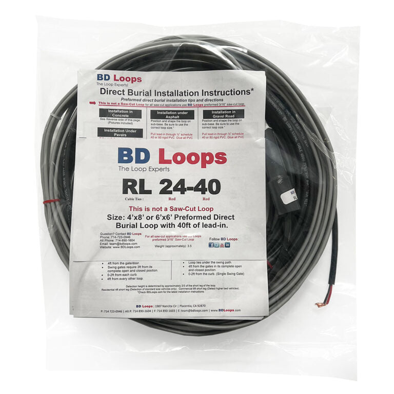 Preformed Direct Burial Loops - 60' Of Lead-In