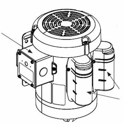 MX001667 – 1 HP, 3‑Phase, 60 Hz, 3450 RPM, 575 VAC Motor Kit