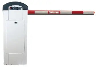 HySecurity StrongArmPark DC 10 Barrier Gate – 10 ft Arm, DC Powered