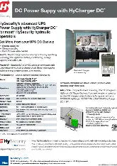 DC Power Supply, DCPS-150, 4-5 HP 444 DX, 420 & 460 DX; (DC-2-C8) 208/230 VAC, 50/60 HZ; (DC-3-99) Power Supply, 2 Battery; (DC-B-01) Export Crate Packaging;