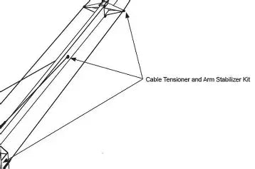 HySecurity MX001237 Cable Tensioner & Arm Stabilizer Kit