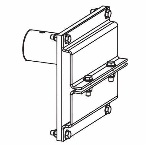 HySecurity MX001044 – Side‑Mount Bracket & Clamps for Wood Arms