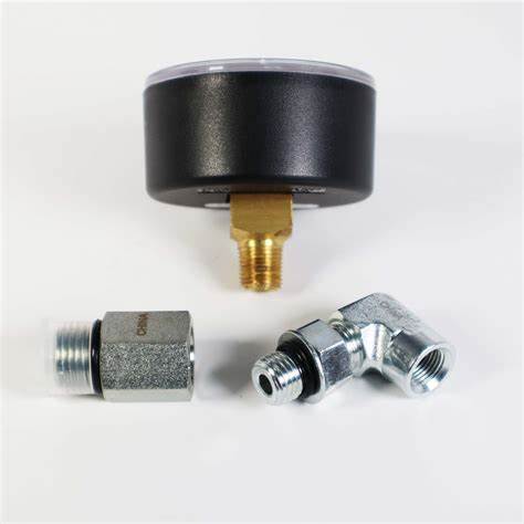 HySecurity MX001106 – 2000 PSI Pressure Gauge Kit (2″ Dial, ¼″ NPT Fittings)