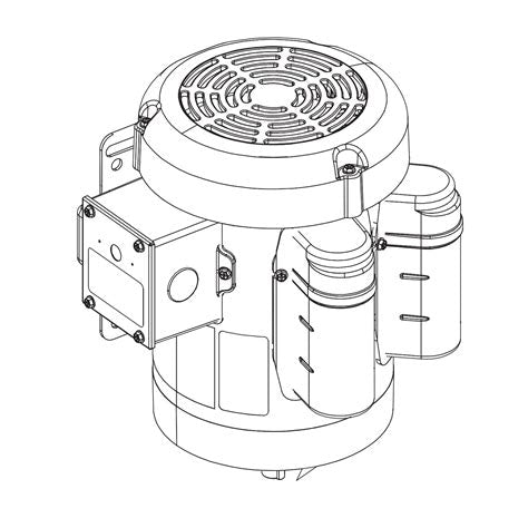 MX001642 – 1 HP, 1‑Phase, 50 Hz, 2850 RPM Motor