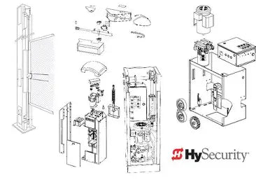 MX3684 – HySecurity Bevel Gearbox, 3:1, Right Angle, for StrongArm NP M30/M50