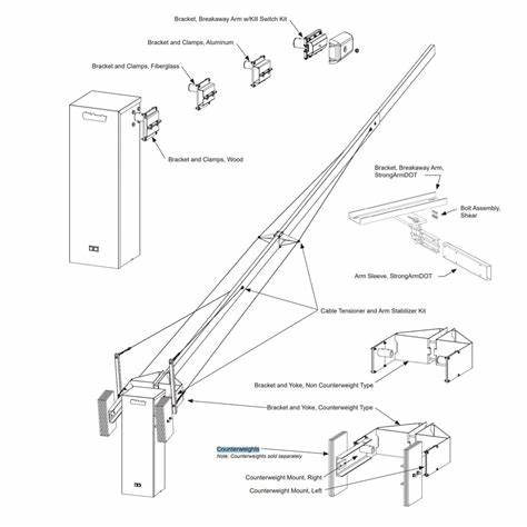 Arm, Replacement, Aluminum/Fiberglass, 32 ft